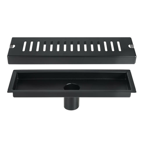 Black Linear Rectangular Floor Drain : 400x100mm