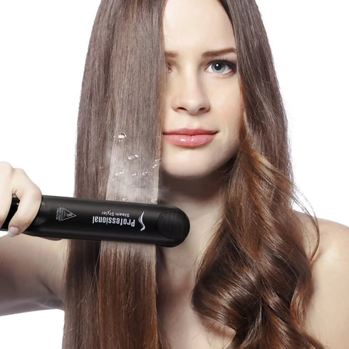 Professional Vapour Infusion Flat Iron Steam Style Hair Straightener