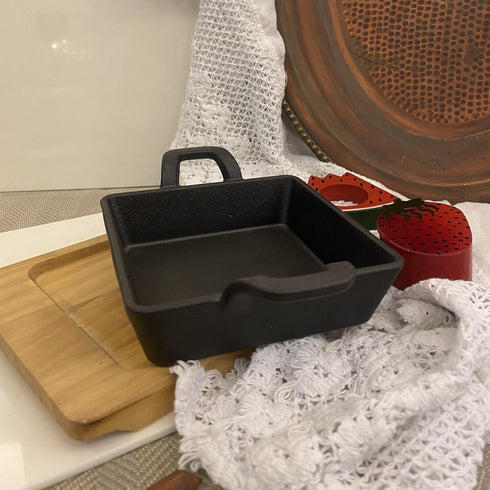 Platter with Wooden Base