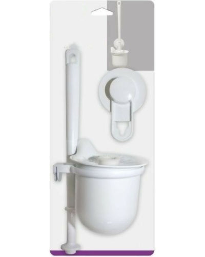 Suction Toilet Brush & Holder