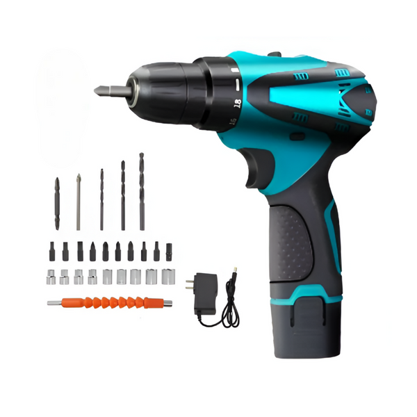 Cordless Rechargeable Lithium-Ion Drill and Screwdriver Set