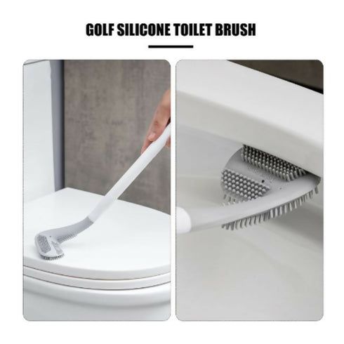 Silicone Toilet Brush & Holder Wall Mounted