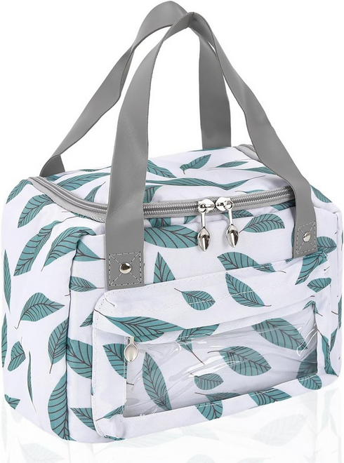 Insulated Thermal Breakfast Lunch Bag - Forest Leaves