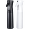 2 Spray Bottle, 300 ml Fine Mist Spray Bottle Sprayer for Hair Gardening - Black+White