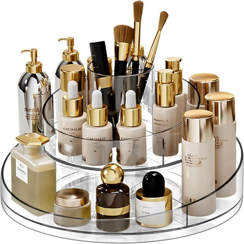 360 Rotatable Makeup Organizer Skincare Cosmetic Organizer