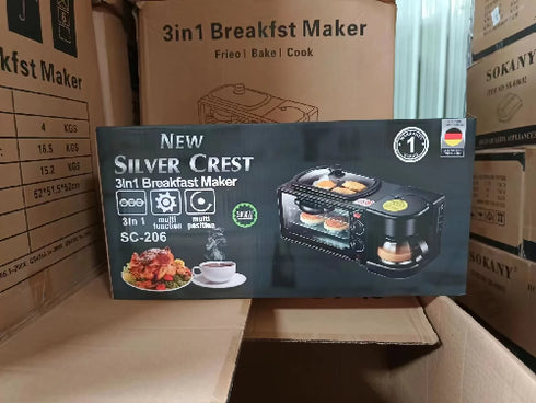 Mini multi-function 3 In 1 Bread Sandwich Grill Breakfast Maker Machine