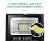 50W Solar LED Outside Flood Light with Remote control