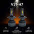 2 Pieces V31 H7 LED Headlights