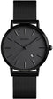 Womens Watches Black Slim Thin Luxury Dress Stainless Steel Mesh Watches
