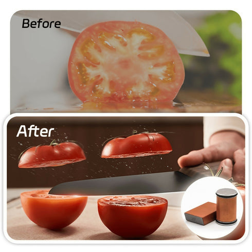 Rolling Knife Sharpener with Magnetic Guide for Professional Results