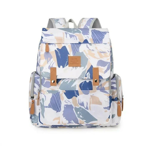 Backpack Diaper Changing Bags Oxford Mother and Baby Bag Nappy Bag -white
