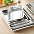 Rectangular Stainless Steel Roasting Pan - 6Pack With Mixed Sizes