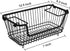 Stackable Metal Storage Basket with Handles