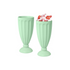 Vintage-Style Pastel Porcelain Milkshake Glasses - Set of 2, 8x16 cm
