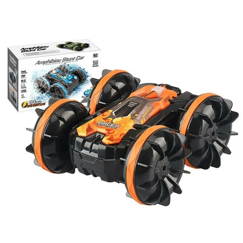 RC Car Stunt Tumbling Rotation Amphibious Off-road Remote Control Car Children Boys Toy
