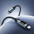 Lord PD27W Digital Display Type-C to 8 Pin Fast Charging Data Cable, Length: 1.2m(Black)
