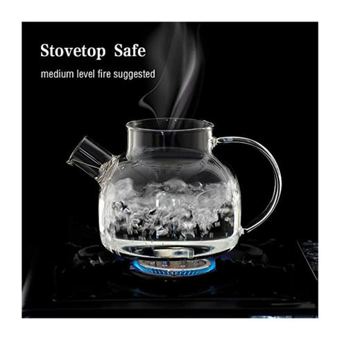 Glass Water Jug with Wooden Lid