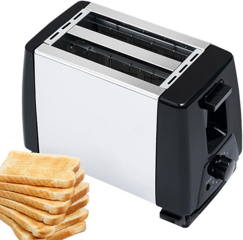 Electric 2 Slice Stainless Steel Pop up Bread Toaster.