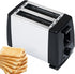 Electric 2 Slice Stainless Steel Pop up Bread Toaster.