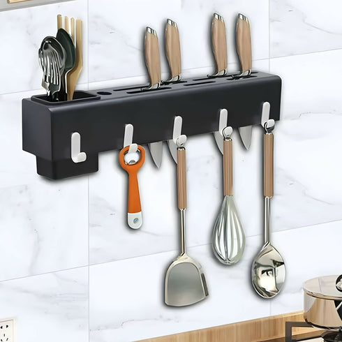 wall-mounted tool storage rack
