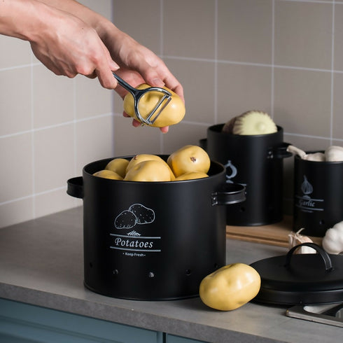 Portable Potato Onion Garlic Fresh Keeping Storage Can