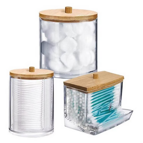 Earbud clear Stackable Storage Container Compartment Box Storage