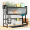 3 Tier Over The Sink Dish Rack with Cover for for Dishes, Glasses, Bowls and Cutlery, Dish Drainers.