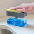 Countertop Dish Soap Dispenser Pump and Sponge Holder for Kitchen Sink