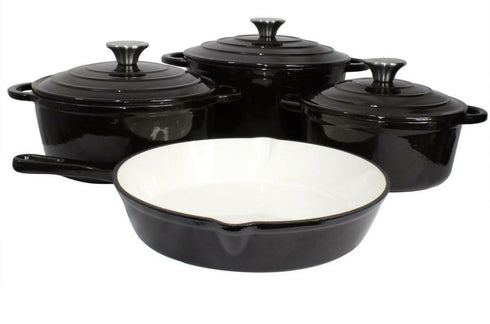 Portable Non-stick Cast Iron Pots 7 Piece