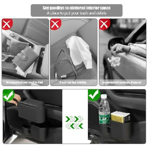 Multifunctional Car Trash Bin