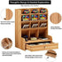 Wooden Desk Organizer with Drawers