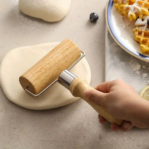 Single-Headed Dough Roller with Thick Handle