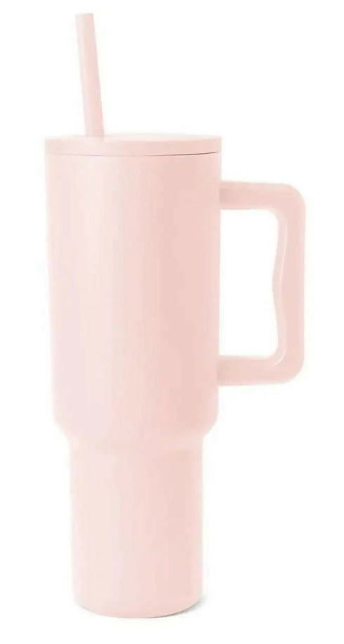 40oz Flask with Handle & Straw