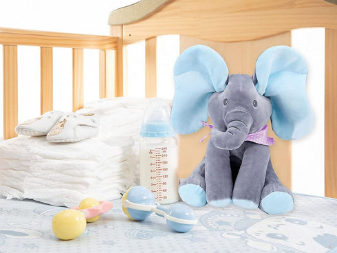 Kiddies Plush Singing Elephant with Floppy Ears Moving Electric Plush Toy