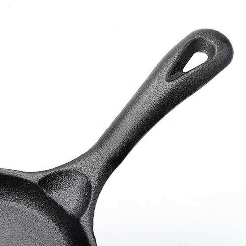 Cast Iron Sizzling Plate With Wooden Base