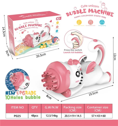 Portable Dolphin Bubble Maker Machine