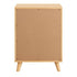 Modern Wooden 3-Drawer Bedside Table with White Finish