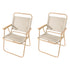Set of 2 Portable & Foldable Chair 47x39x65cm