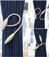 2 Pack Curtain Tiebacks -Cream
