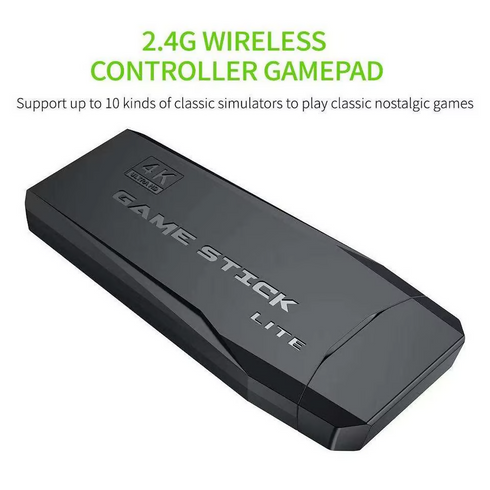 64GB 20000 Gamestick Retro Mini Game Console 4K hd M8 Game Stick with 2.4g Wireless Controller