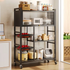 Kitchen Floor-standing Storage Rack, Multi-layer Fruit and Vegetable Storage Rack-FU-10027 - BLACK