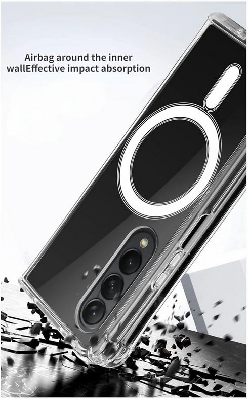 Magnetic Clear Case Compatible with Samsung Galaxy Z Fold 4