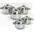 5pc stainless steel soup pot set
