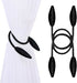 2 Pack Curtain Tiebacks -Black