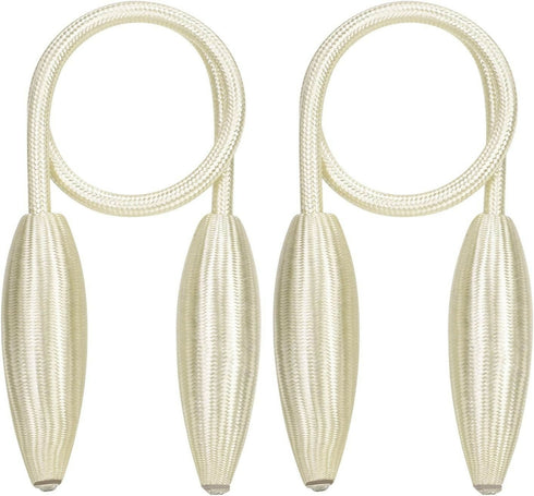 2 Pack Curtain Tiebacks -White