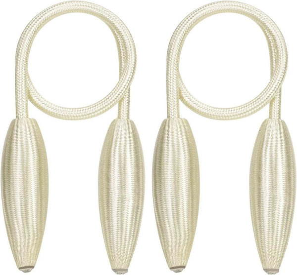 2 Pack Curtain Tiebacks -White