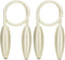 2 Pack Curtain Tiebacks -White