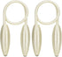 2 Pack Curtain Tiebacks -White