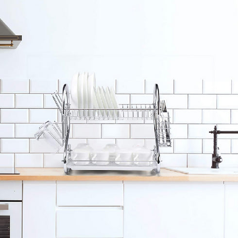 Over Sink Storage Shelf, Display Kitchen Dish Drying Rack.