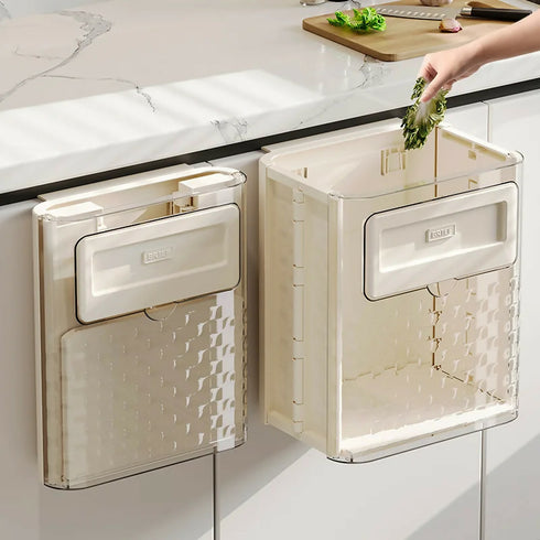 Foldable Dustbin Kitchen Wall-mounted Trash